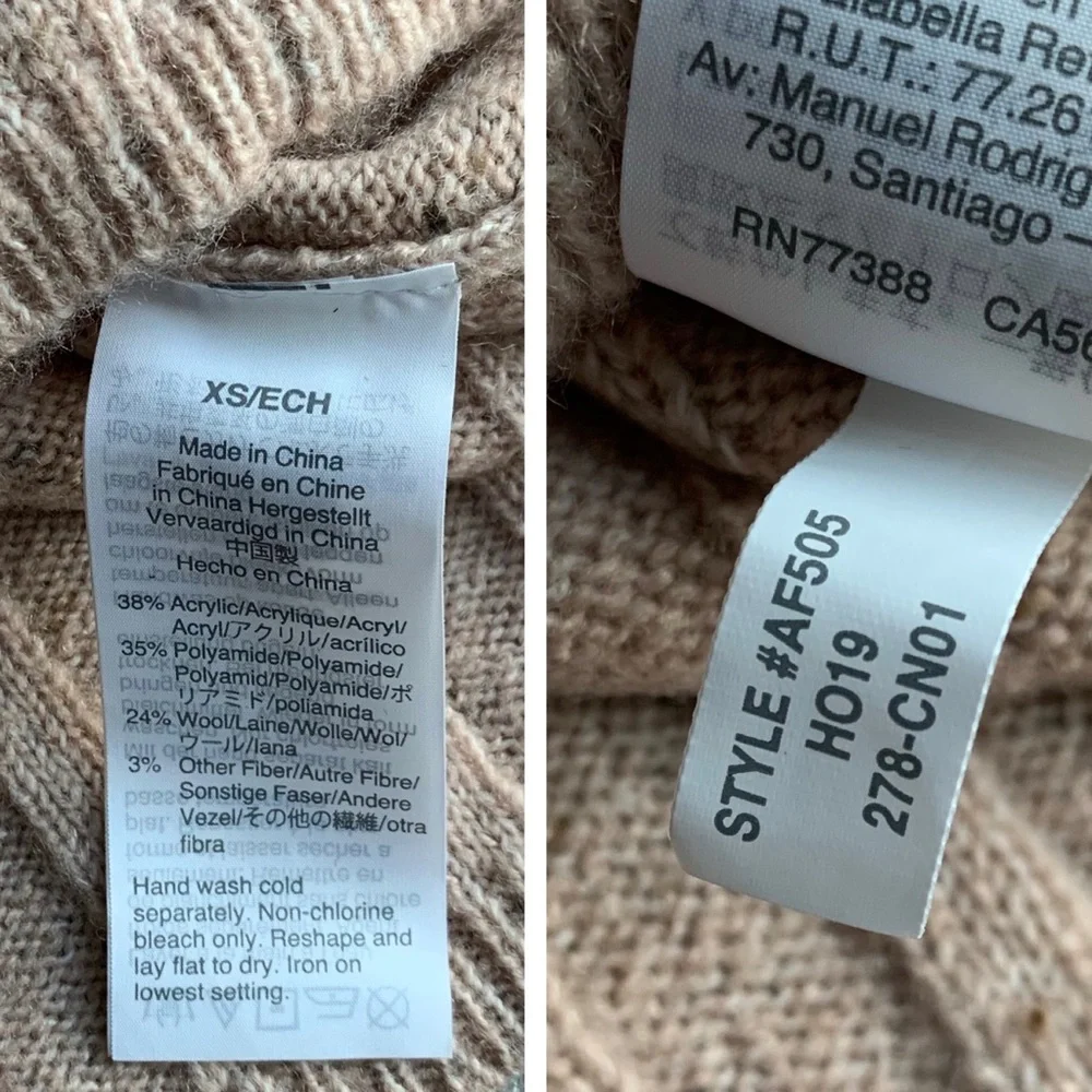 Madewell Donegal Evercrest Turtleneck Sweater Size XS